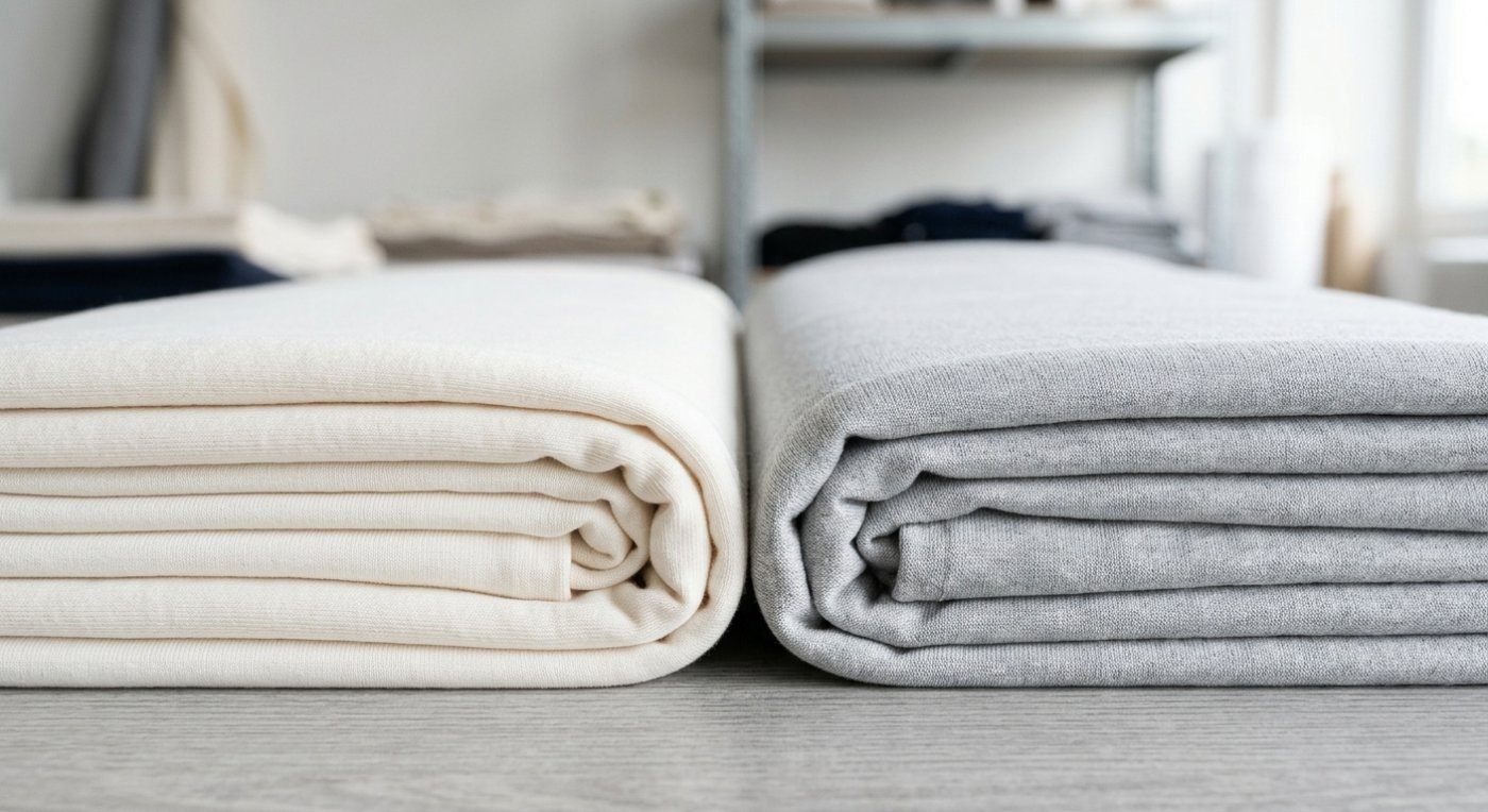 Bề mặt vải cotton 2 chiều và vải CVC 2 chiều mềm mại chất lượng cao dùng may áo thun local brand