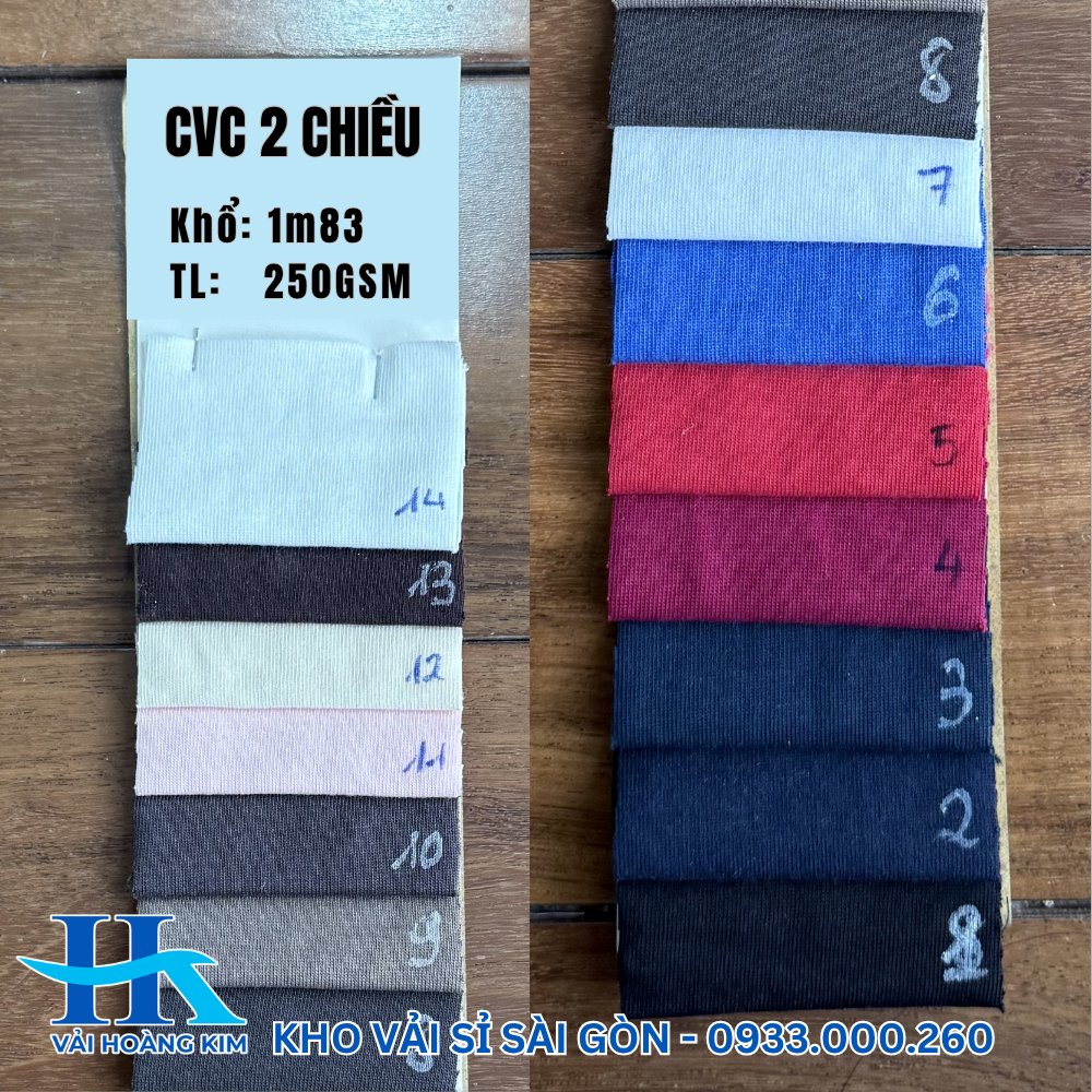 Bảng màu CVC 2 chiều 