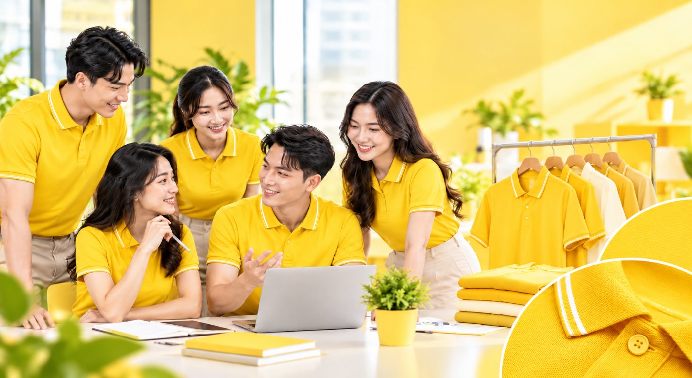 Vải may áo đồng phục giá rẻ